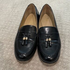 Talbots Black Leather Loafers (11M)